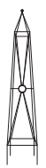 Obelisk - Circle Motif 48"