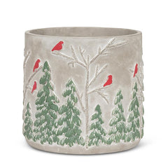 Forest & Cardinal Planter M