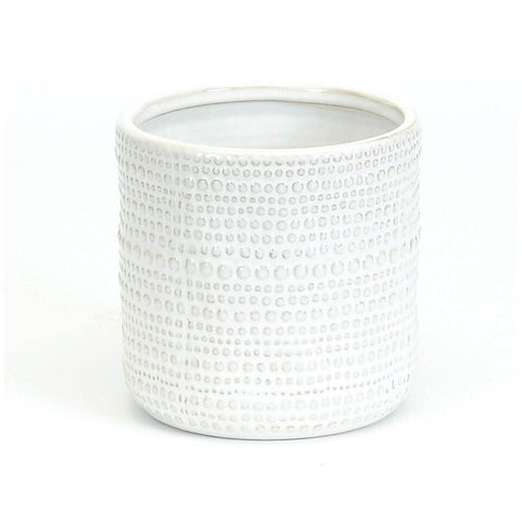 White Textured Pot M