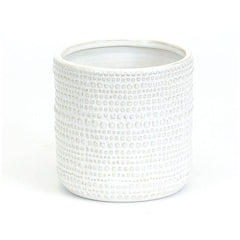 White Textured Pot M