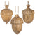 Carved Acorn Ornament
