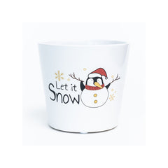 Let it Snow Pot 4.7"