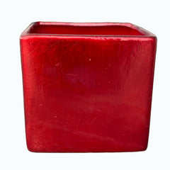 Red Foil Pot  4.75"