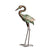 Metal Heron Antique 29.3"h