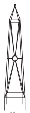 Obelisk - Circle Motif 60"