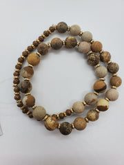 Mala Bead Bracelet brown