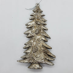 Silver Christmas Tree Ornament