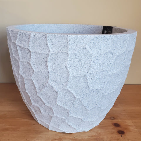 Prisma Round Planter Granite - Medium
