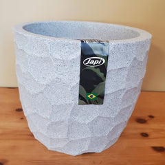 Prisma Round Planter Granite - Small