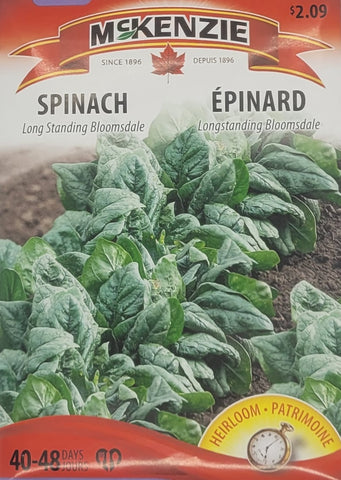 Spinach Long Standing Bloomsdale