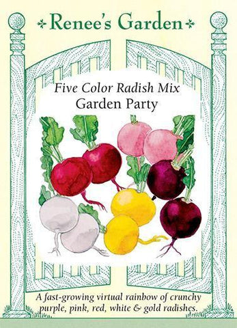 Radish Five Color Garden Party