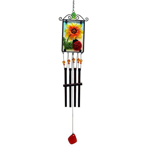 Ladybug Stained Glass Chime