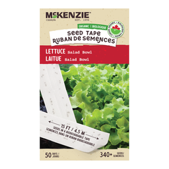 Organic Lettuce Salad Bowl Seed Tape