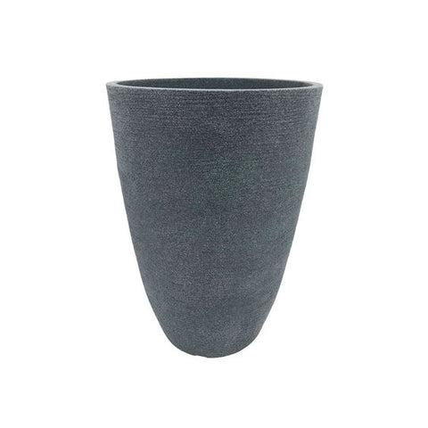 21" Modern Conic Pot Charcoal