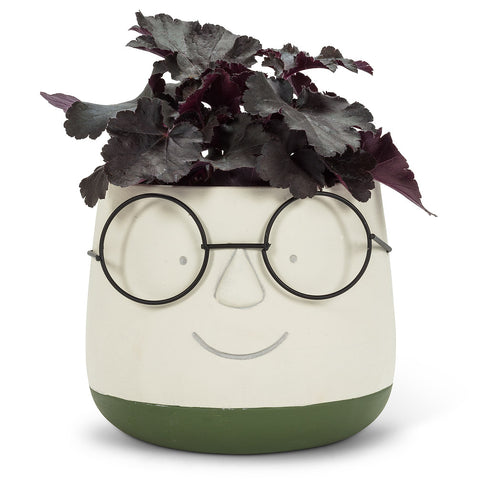 Large Face Planter w/ Glasses