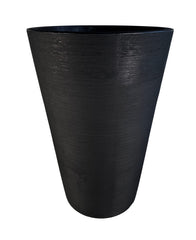 Linea Conic Planter Black 25.5"