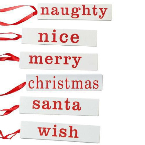 Wood Holiday Ornament Assorted