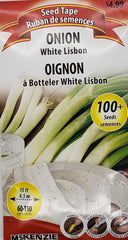 Onion White Lisbon Bunching Seed Tape