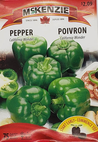 Pepper Early California Wonder