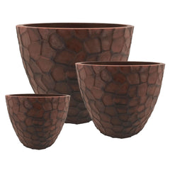 Prisma Round Planter Corten Steel Small