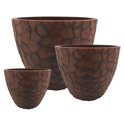 Prisma Round Planter Corten Steel - Large