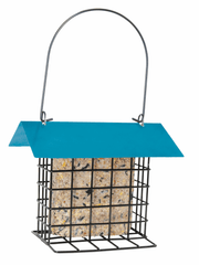 Suet Cake Feeder with Blue Roof