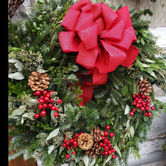 Hand Made Wreath - Eucalyptus, Greens & Decor